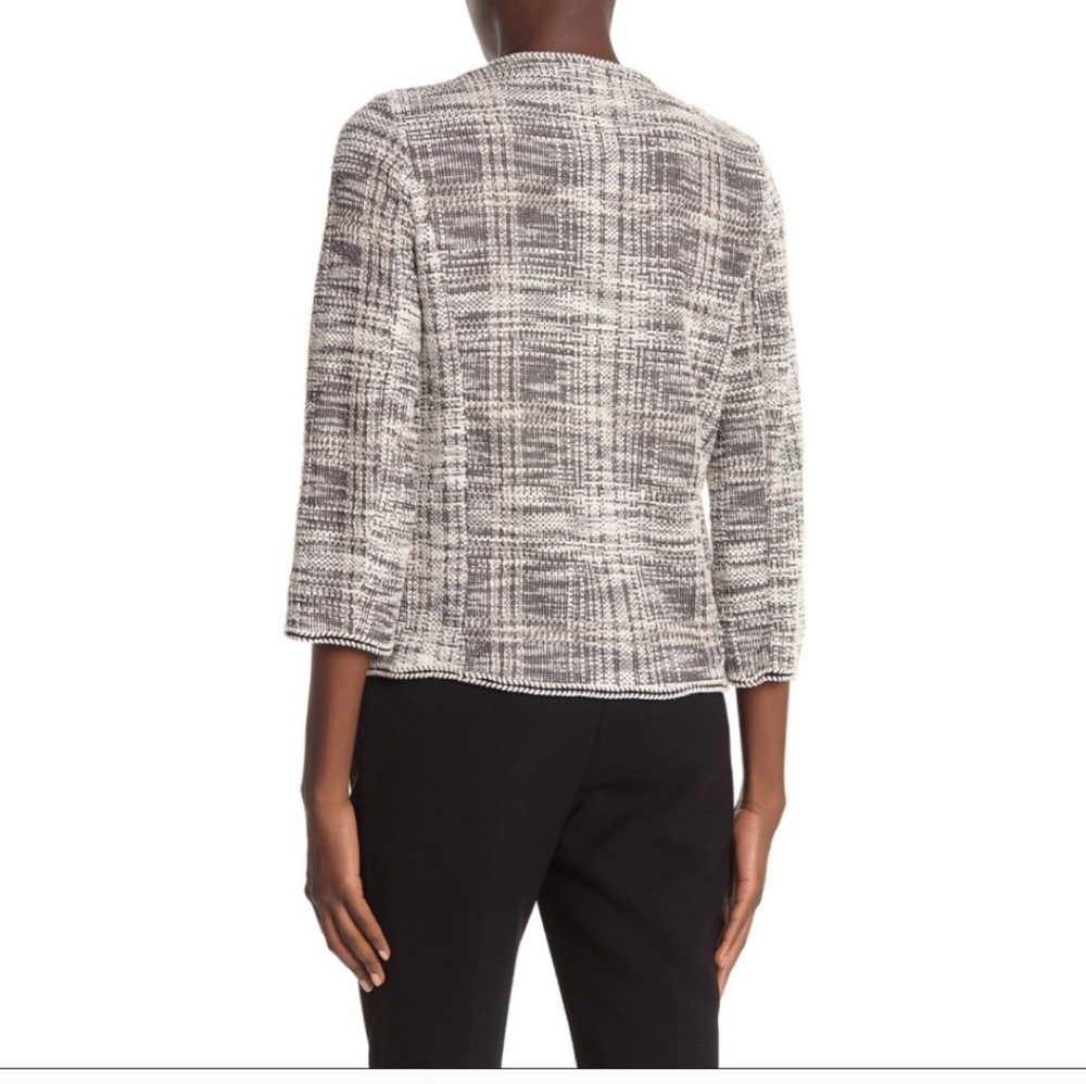 NEW Max Studio Sweater Jacket Tweed Boucle Knit - Picture 3 of 10